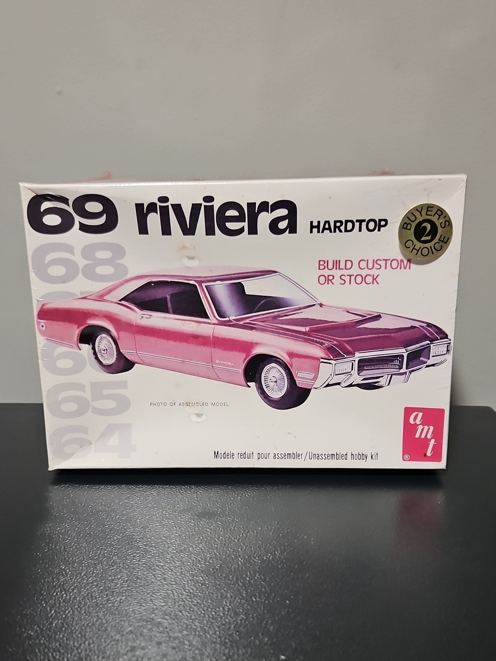 1969 Riviera Hardtop Vtg Plastic Model Kit By Amt